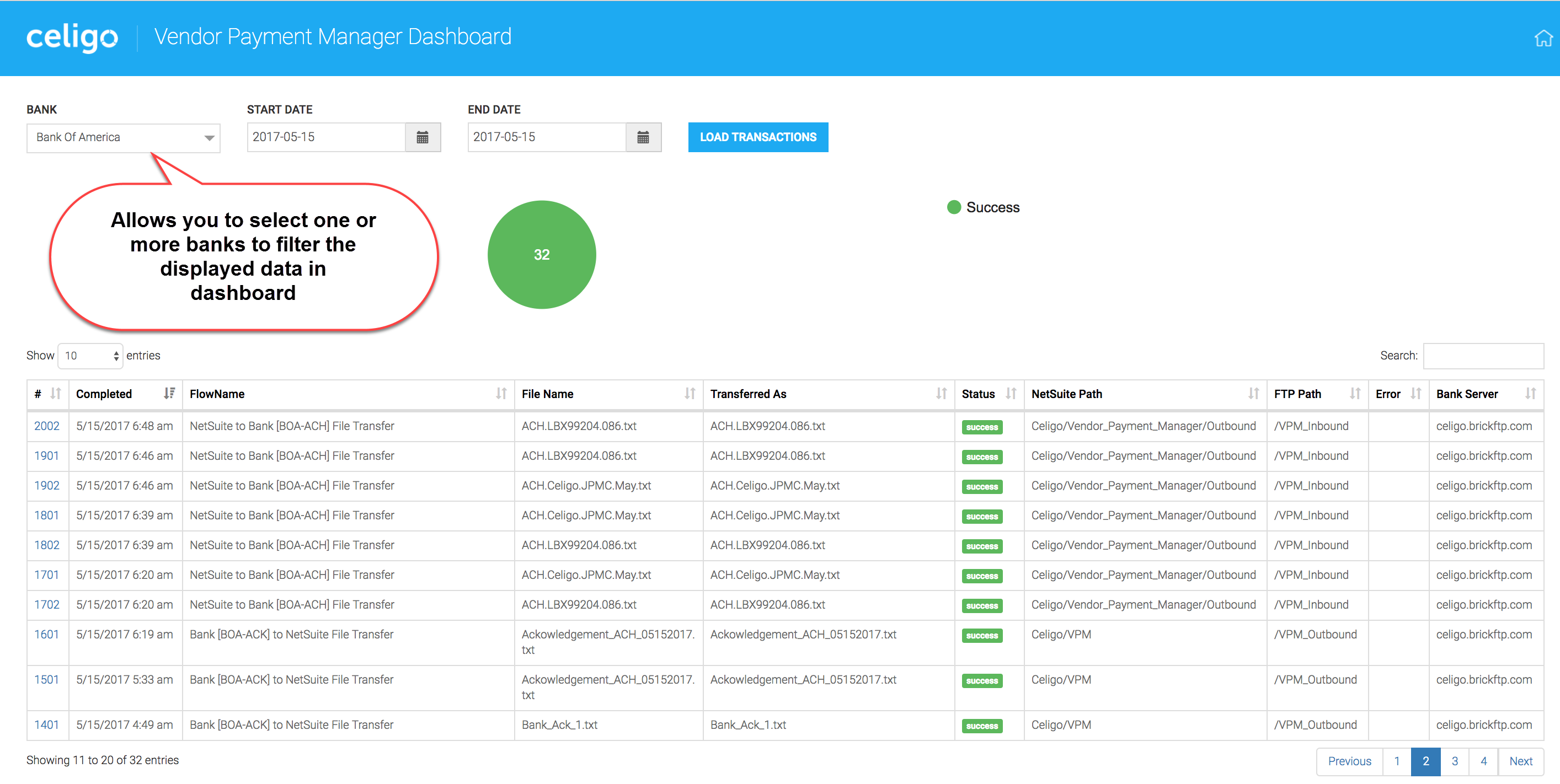 Vendor Payment Manager Dashboard – Celigo Help Center