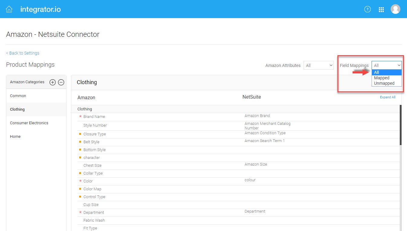 Sync Amazon products and NetSuite items Celigo Help Center