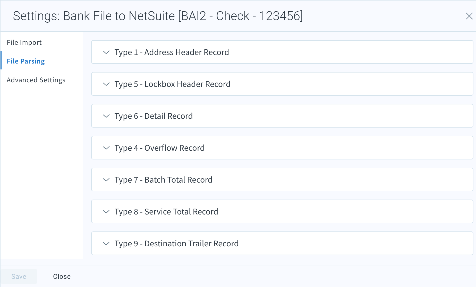 File parsing