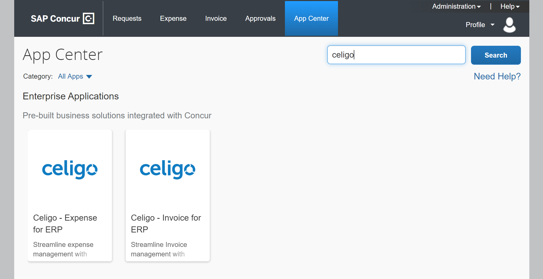 Initiate Template Installation From The SAP Concur App Center – Celigo ...