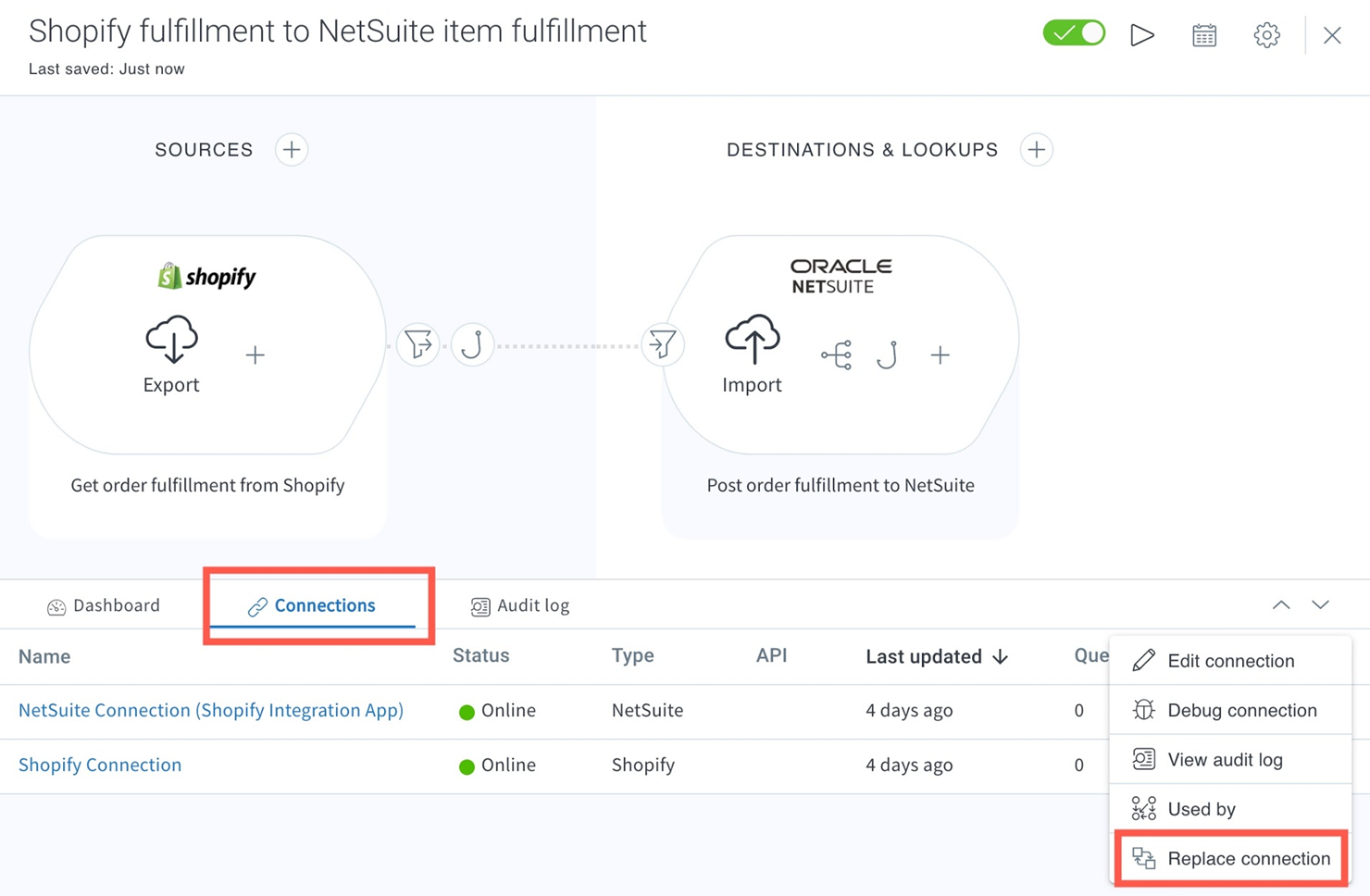 Set up a connection to  – Celigo Help Center