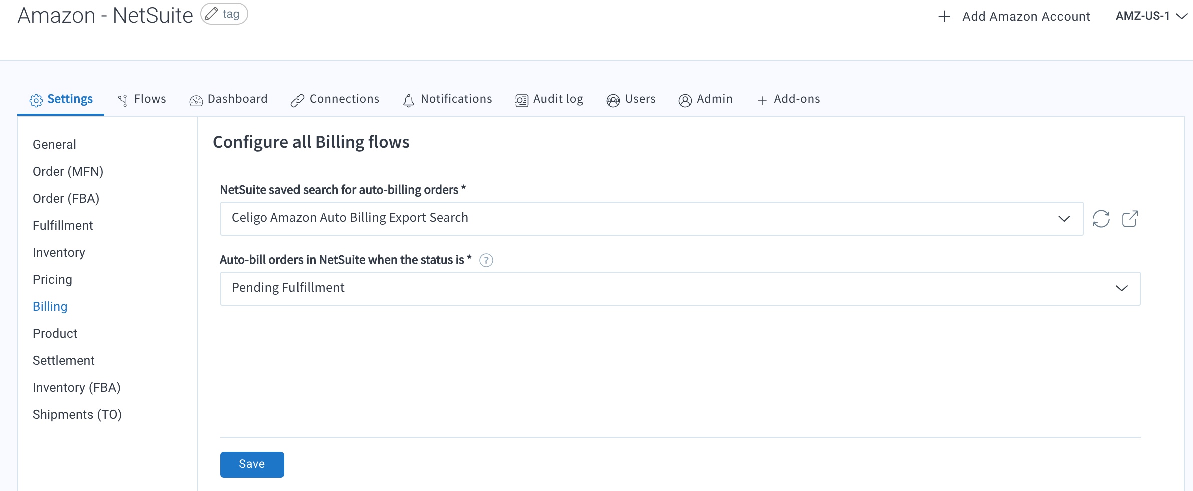 Auto-bill Amazon orders in NetSuite – Celigo Help Center