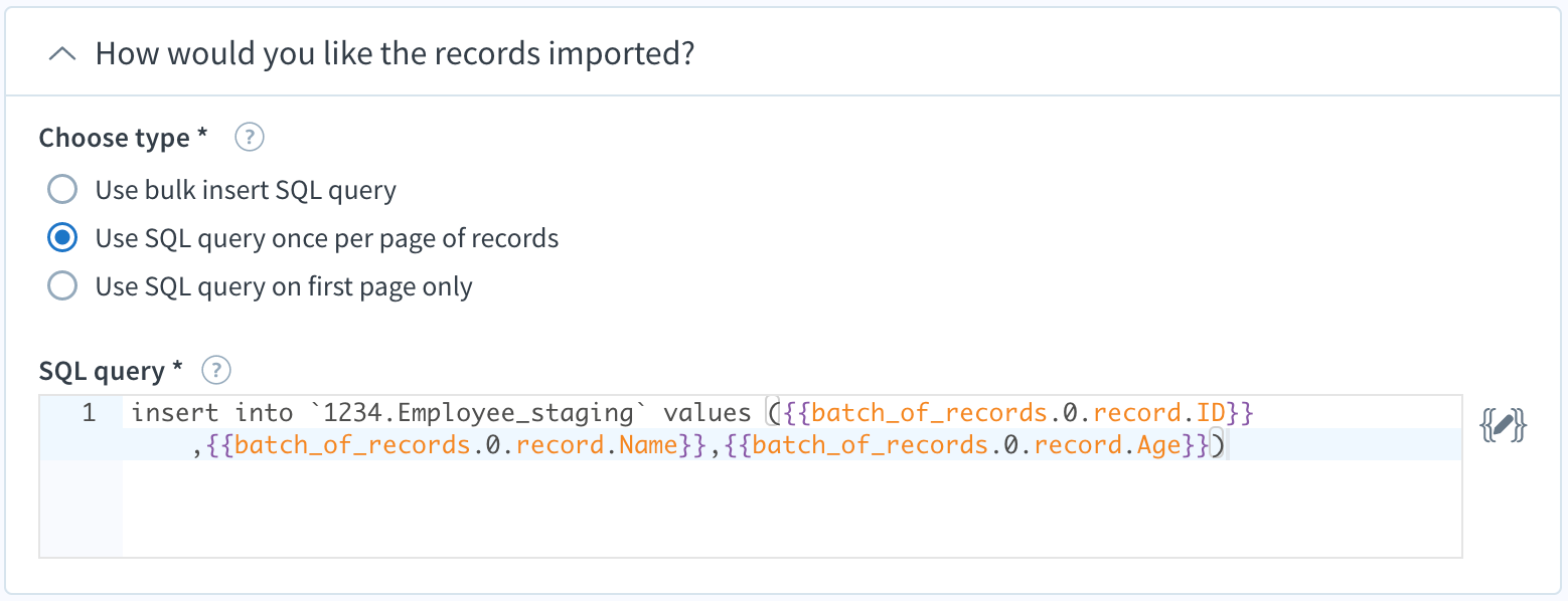 Import data into Microsoft SQL – Celigo Help Center