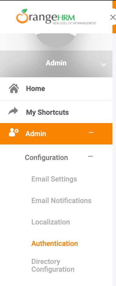 OrangeHRM Admin nav.png