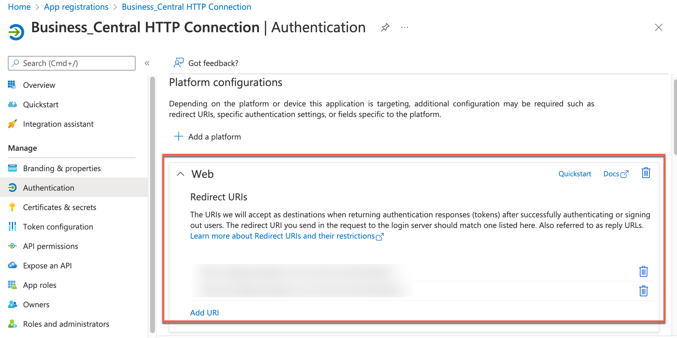 Set up a basic auth HTTP connection to Microsoft Dynamics 365 Business ...