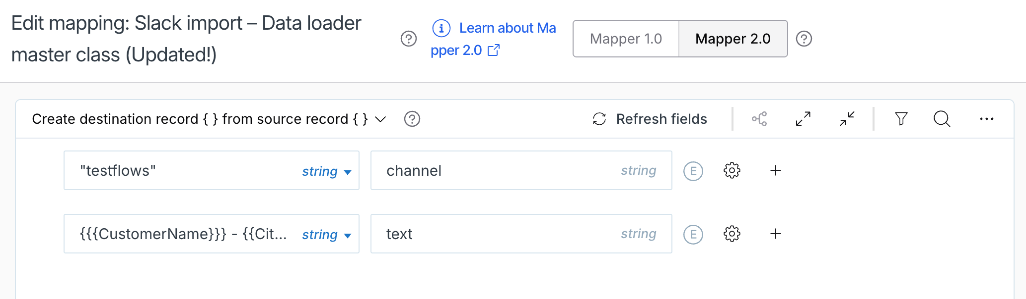 Map source data fields to destination – Celigo Help Center