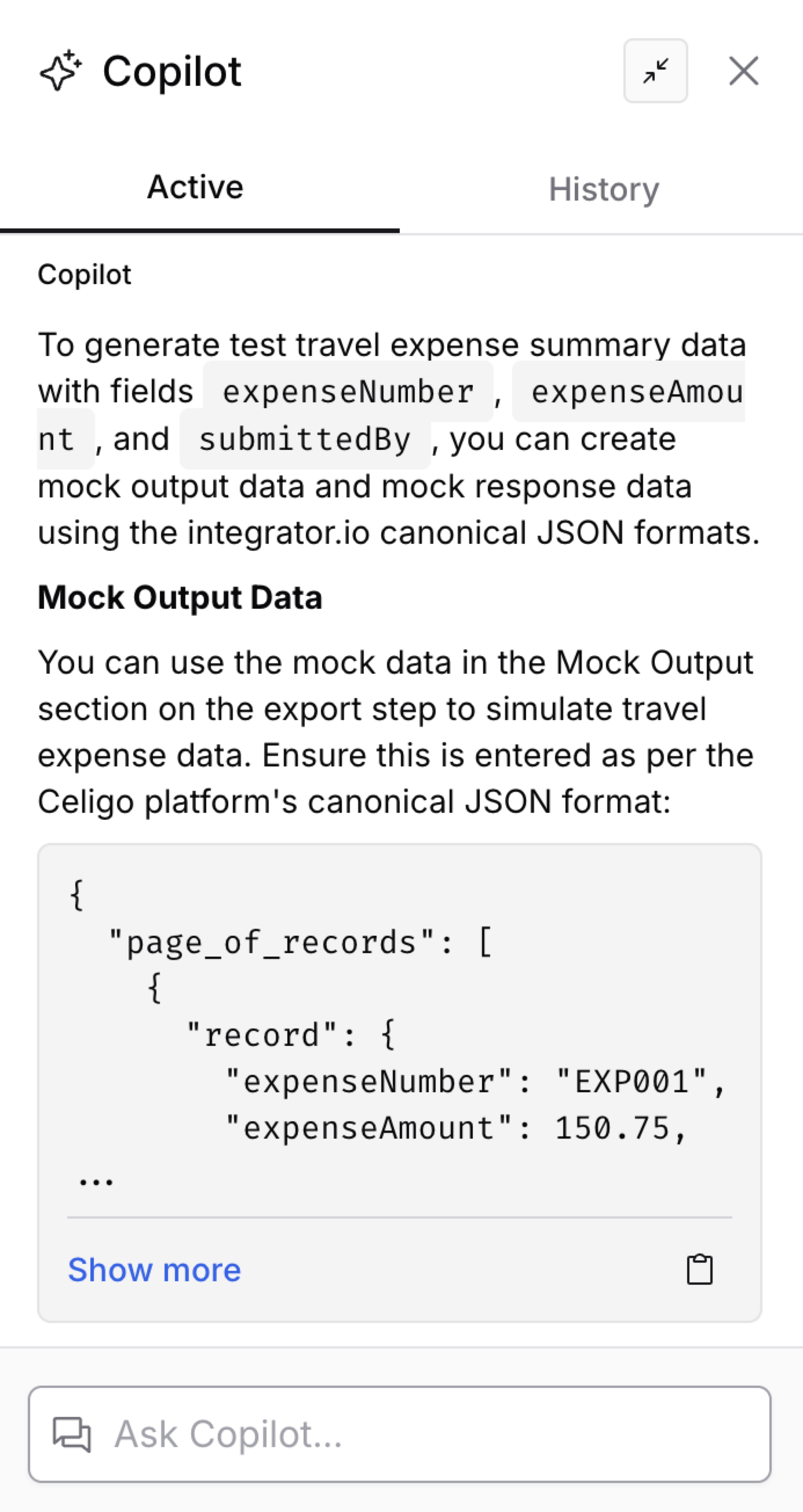 Auto-generate mock data – Celigo Help Center