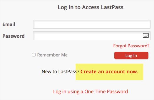 using lastpass