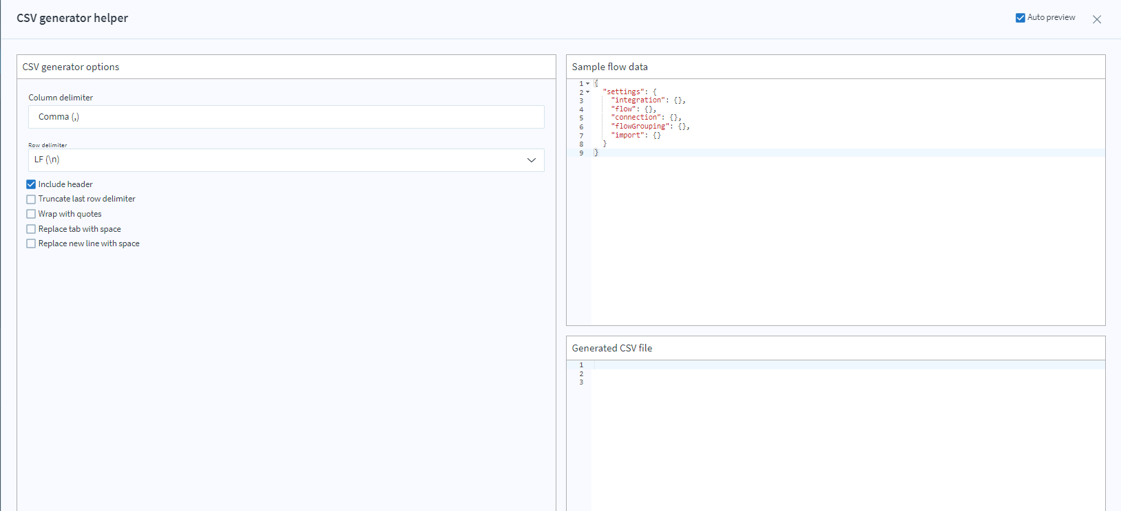 What Format Should JSON Be To Convert A Single Set Of Data Into A CSV